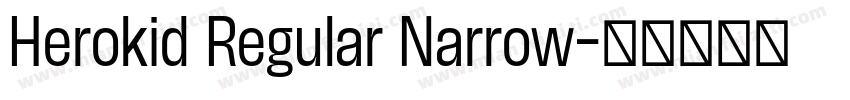 Herokid Regular Narrow字体转换